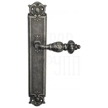 Дверная ручка Venezia 'LUCRECIA' на планке PL97 античное серебро