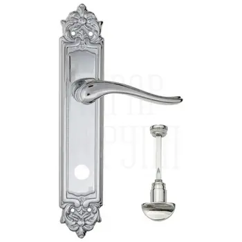 Дверная ручка Fratelli Cattini 'LAVERA' на планке PL96 полированный хром (wc-2)