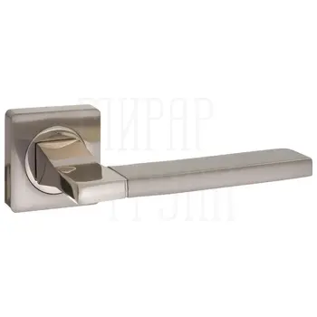 Дверные ручки Puerto (Пуэрто) INAL 524-02 на квадратной розетке матовый никель + никель