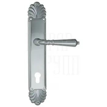 Дверная ручка Venezia 'VIGNOLE' на планке PL87 полированный хром (cyl)