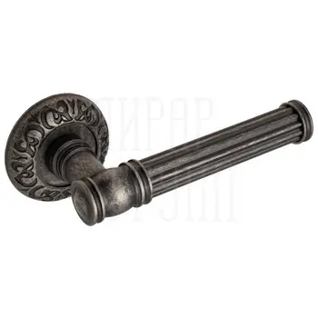 Дверная ручка на розетке Venezia 'IMPERO' D4 античное серебро