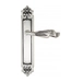 Дверная ручка Venezia 'Opera' на планке PL96, натуральное серебро (key)