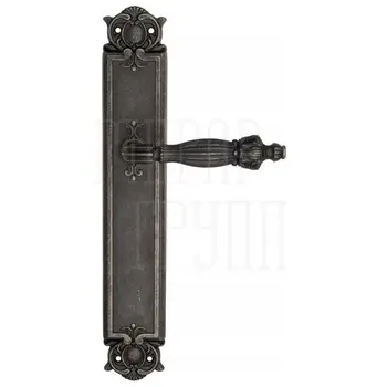 Дверная ручка Venezia 'OLIMPO' на планке PL97 античное серебро