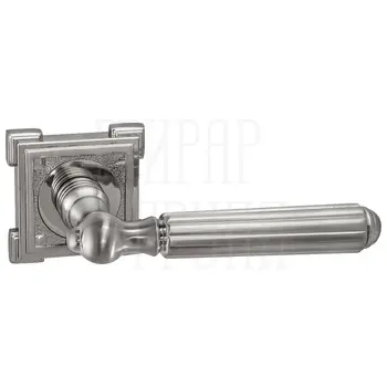 Дверные ручки Renz (Ренц) 'Стелла' INDH 68-19 на квадратной розетке матовый никель
