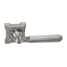 Дверные ручки Renz (Ренц) 'Стелла' INDH 68-19 на квадратной розетке, матовый никель
