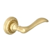 Дверная ручка Extreza "Agata" (Агата) 310 на круглой розетке R02, матовое золото