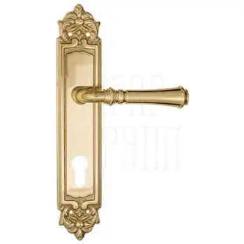 Дверная ручка Fratelli Cattini 'GRACIA' на планке PL96 полированная латунь (cyl)