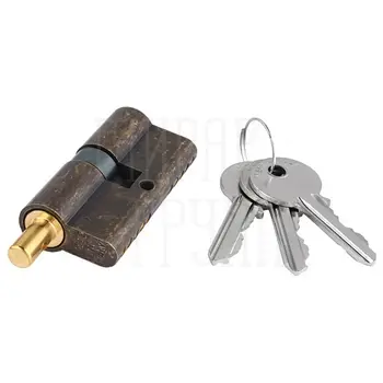 Цилиндровый механизма Extreza AS-70С ключ-шток 30x10x30 (35/35) бронза состаренная