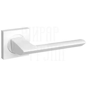 Дверная ручка на квадратной розетке Fuaro (Фуаро) 'SAMPLE' KM белый