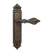 Дверная ручка Venezia "FLORENCE" на планке PL96, античная бронза