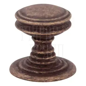 Мебельная ручка-кноб Melodia 801 Ranja (Ø30х35 мм) античная бронза