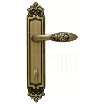 Дверная ручка на планке Melodia 243/229 'Rosa' матовая бронза (wc)