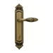 Дверная ручка на планке Melodia 243/229 'Rosa', матовая бронза (wc)