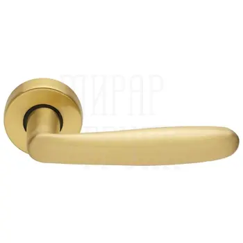 Дверные ручки на розетке Morelli Luxury 'Imola' матовое золото