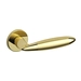 Дверная ручка на розетке Mandelli "Totem" 461, матовое + полированное золото