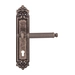 Дверная ручка на планке Melodia 353/229 "Regina", античное серебро (cyl)