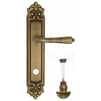 Дверная ручка Venezia 'VIGNOLE' на планке PL96 матовая бронза (wc-4)
