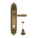 Дверная ручка Venezia "VIGNOLE" на планке PL96, матовая бронза (wc-4)