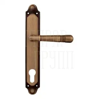 Дверная ручка на планке Melodia 293/158 'Alpha' матовая бронза (cyl)