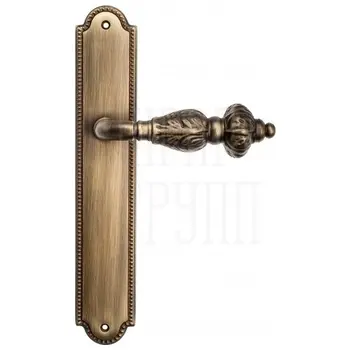 Дверная ручка Venezia 'LUCRECIA' на планке PL98 матовая бронза