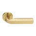 Дверные ручки на розетке Morelli Luxury 'Matrix', золото