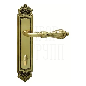 Дверная ручка на планке Melodia 229/229 'Libra' полированная латунь (wc)