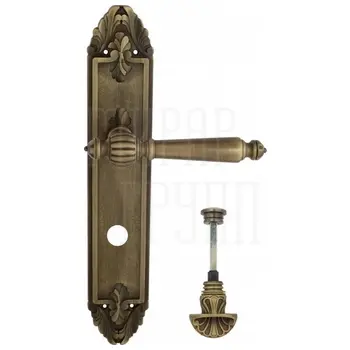 Дверная ручка Venezia 'PELLESTRINA' на планке PL90 матовая бронза (wc-4)