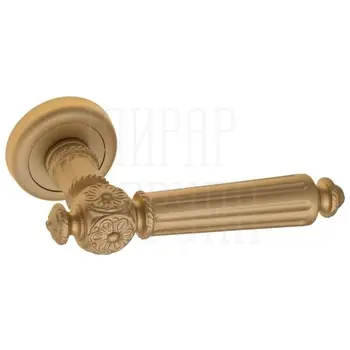 Дверная ручка Fratelli 'TORCELLO' D1 на круглой розетке матовая латунь