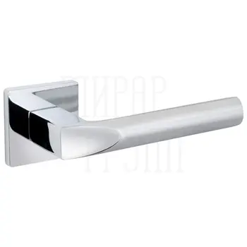 Дверная ручка на квадратной розетке Fuaro (Фуаро) 'PRIZMA' SL полированный хром