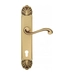 Дверная ручка Venezia "VIVALDI" на планке PL87, французское золото (cyl)