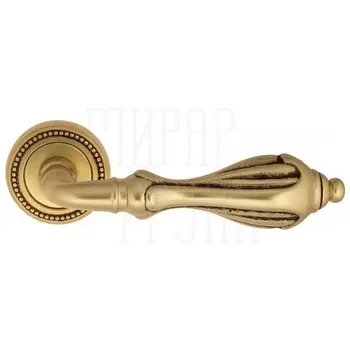 Дверная ручка на розетке Venezia 'ANAFESTO' D3 французское золото