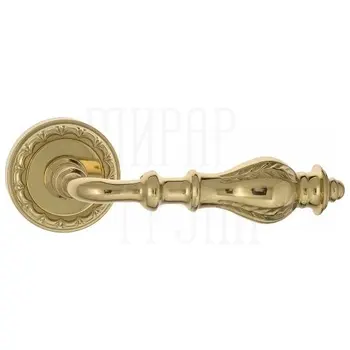 Дверная ручка на розетке Venezia 'GIFESTION' D2 полированная латунь