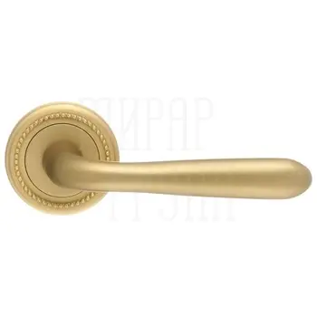 Дверная ручка Extreza 'ALDO' (Алдо) 331 на круглой розетке R03 матовое золото