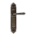 Дверная ручка Extreza "PETRA" (Петра) 304 на планке PL02, античная бронза