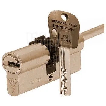 Цилиндровый механизм ключ-шток Mul-T-Lock Integrator BSE 71 mm (35+10+26) латунь
