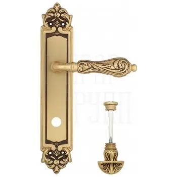 Дверная ручка Venezia 'MONTE CRISTO' на планке PL96 французское золото (wc-4)