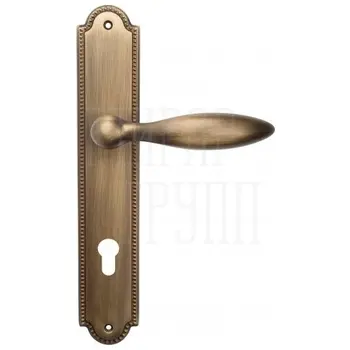 Дверная ручка Venezia 'MAGGIORE' на планке PL98 матовая бронза (cyl)