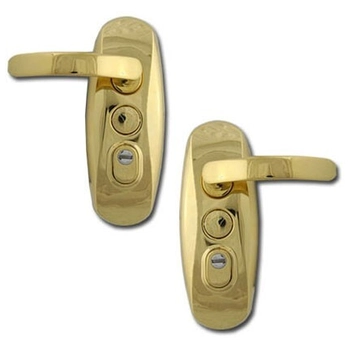 Фурнитура SH 300 + цилиндр Integrator 76 mm (28+10+38) 33/43 ключ-ключ золото