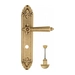 Дверная ручка Venezia 'CASTELLO' на планке PL90, французское золото (wc)