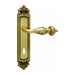 Дверная ручка на планке Melodia 230/229 'Gemini', полированная латунь (key)
