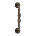 Ручка дверная скоба Extreza "Greta" (Грета) на круглых розетках R03, античная бронза