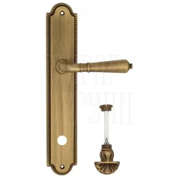 Дверная ручка Venezia 'VIGNOLE' на планке PL98 матовая бронза (wc-4)