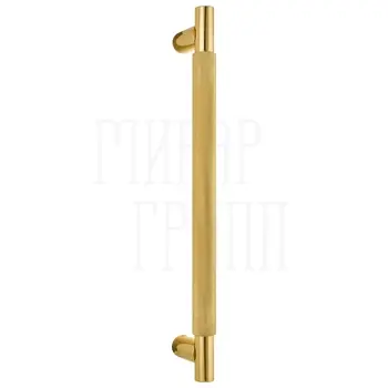 Ручка дверная скоба Extreza Hi-Tech 'TUBA' (Туба) 126 350 мм (300 мм) полированное золото