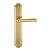 Дверная ручка Extreza "ANNET" (Аннет) 329 на планке PL05, матовое золото , полированное золото