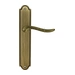 Дверная ручка Extreza "TOLEDO" (Толедо) 323 на планке PL03, матовая бронза