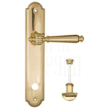 Дверная ручка Fratelli Cattini 'MARANI' на планке PL257 полированная латунь (wc-2)