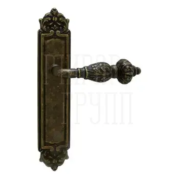 Дверная ручка на планке Melodia 230/229 'Gemini' античная бронза