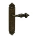Дверная ручка на планке Melodia 230/229 'Gemini', античная бронза