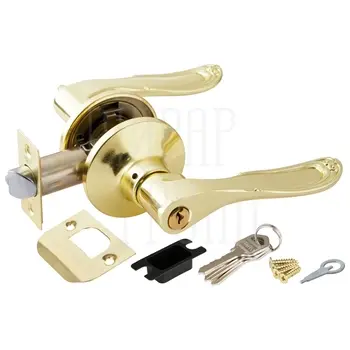 Дверная ручка-защелка Punto (Пунто) DK630 (кл./фик.) золото
