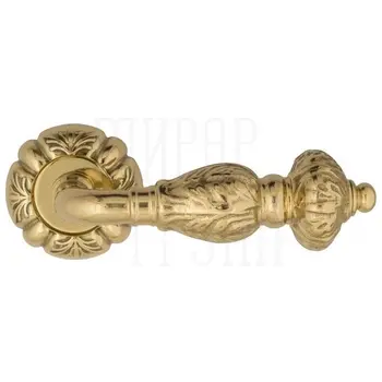 Дверная ручка на розетке Venezia 'LUCRECIA' D5 полированная латунь